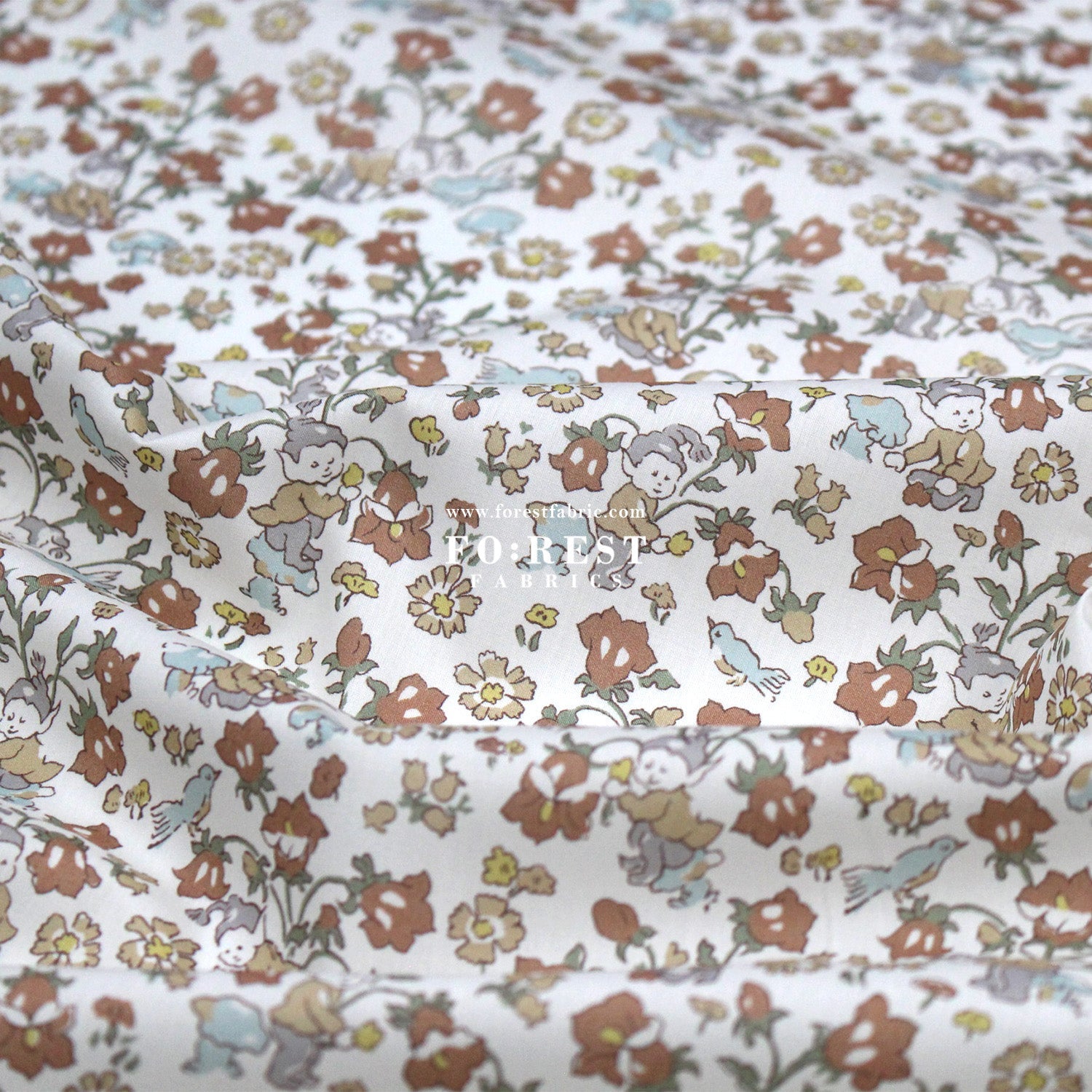 Liberty of London (Tana Lawn™ Cotton Fabric) - Rivendell Day - FO:REST Fabric 布恩堂Liberty fabrictana lawnjapanese fabricykk zipper
