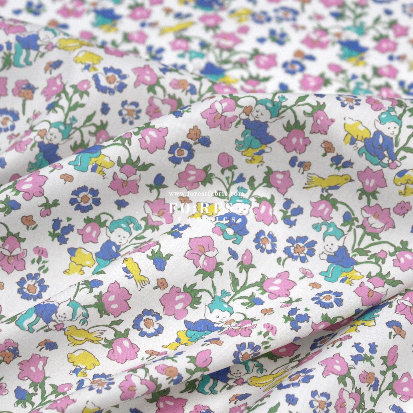 Liberty of London (Tana Lawn™ Cotton Fabric) - Rivendell Day - FO:REST Fabric 布恩堂Liberty fabrictana lawnjapanese fabricykk zipper