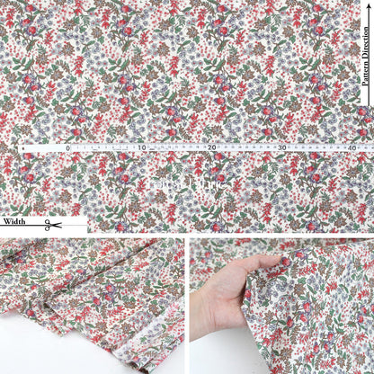 Liberty of London (Tana Lawn™ Cotton Fabric) - Serruria - FO:REST Fabric 布恩堂Liberty fabrictana lawnjapanese fabricykk zipper