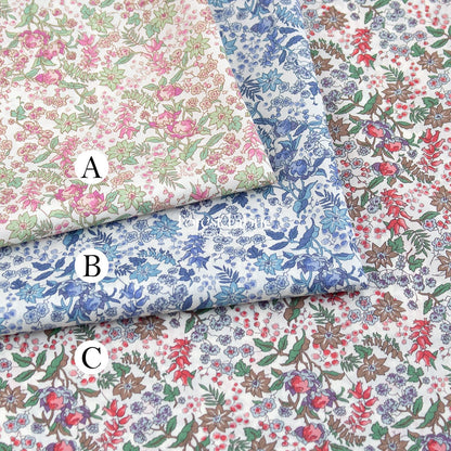 Liberty of London (Tana Lawn™ Cotton Fabric) - Serruria - FO:REST Fabric 布恩堂Liberty fabrictana lawnjapanese fabricykk zipper