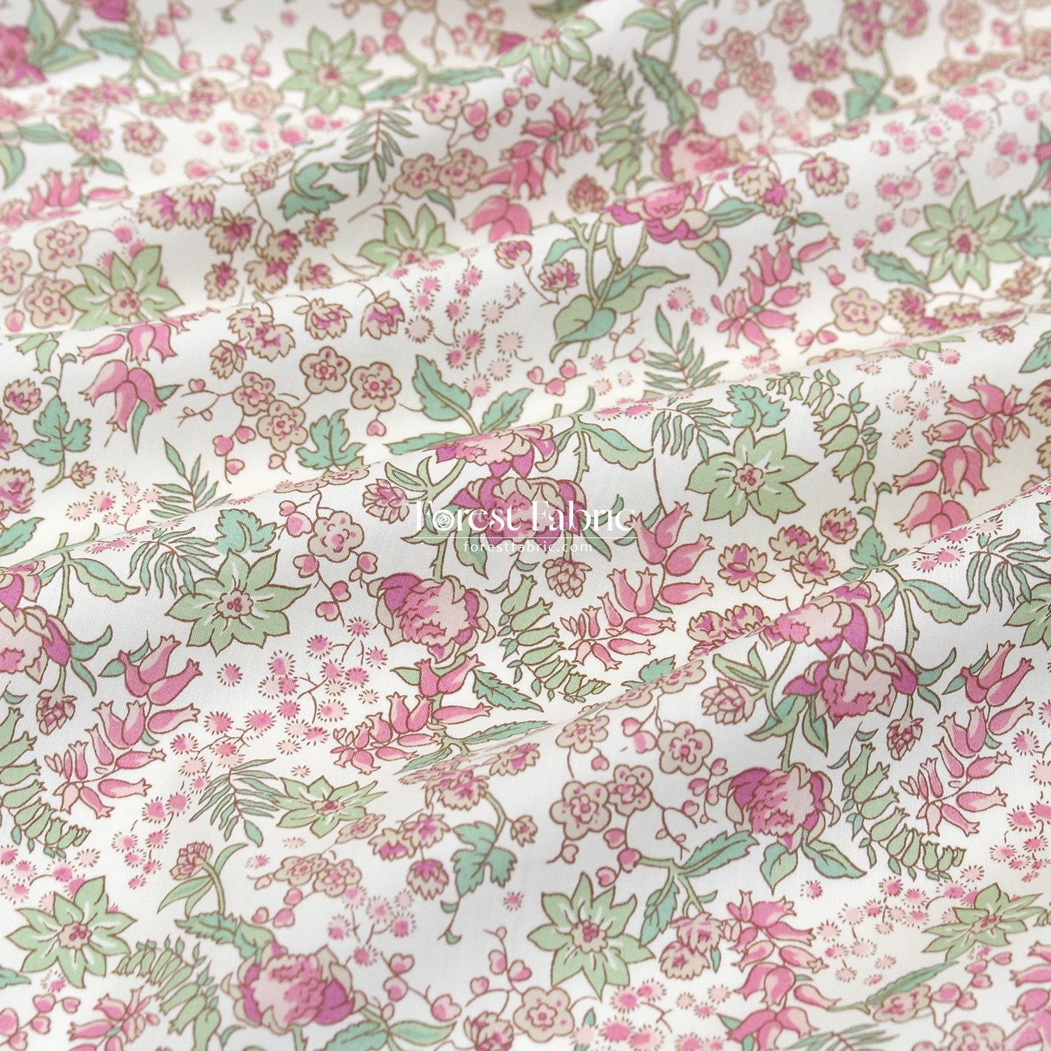 Liberty of London (Tana Lawn™ Cotton Fabric) - Serruria - FO:REST Fabric 布恩堂Liberty fabrictana lawnjapanese fabricykk zipper