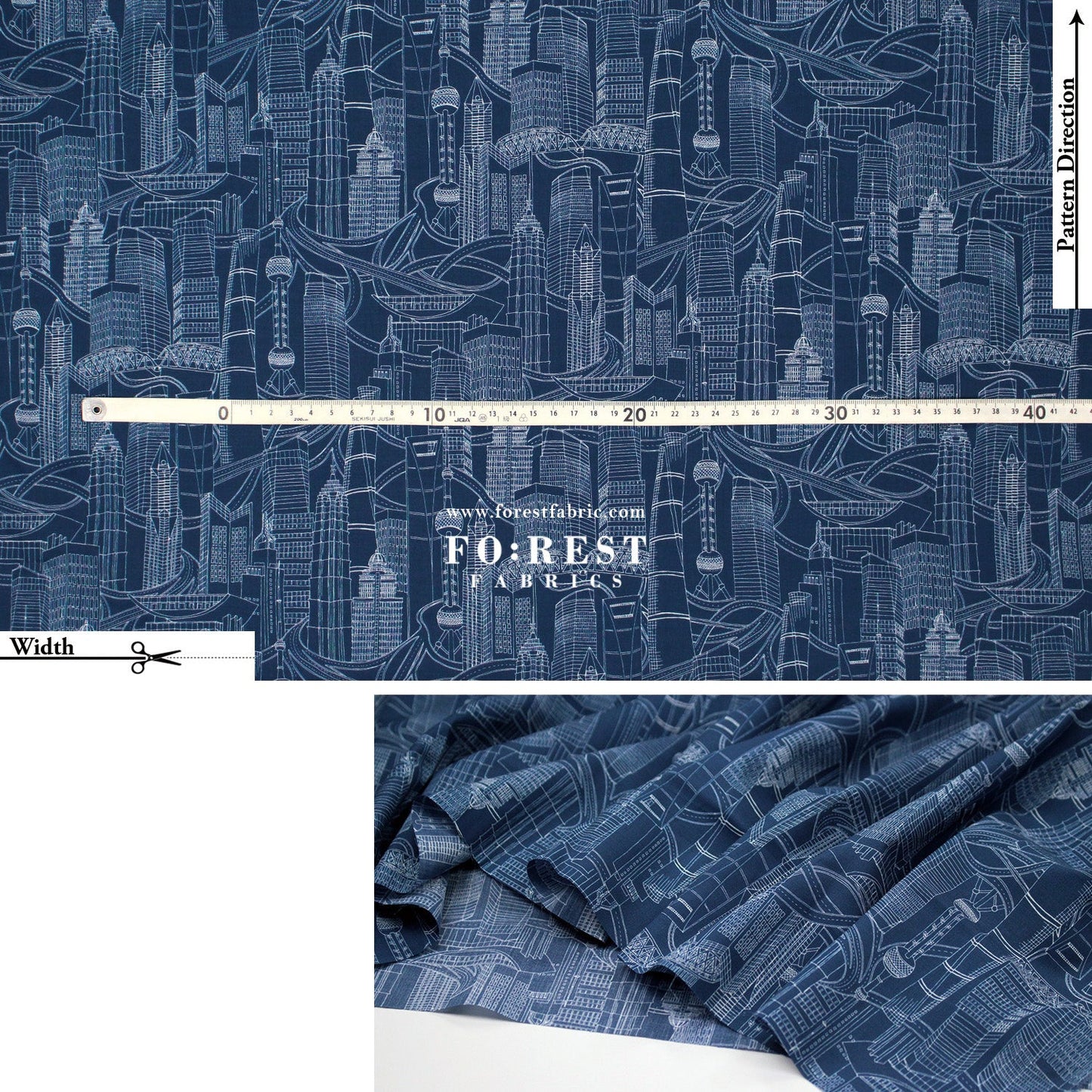 Liberty of London (Tana Lawn™ Cotton Fabric) - Shanghai Story - FO:REST Fabric 布恩堂Liberty fabrictana lawnjapanese fabricykk zipper