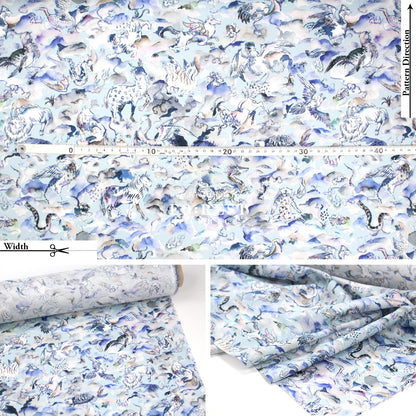 Liberty of London (Tana Lawn™ Cotton Fabric) - Shanhaijing Story - FO:REST Fabric 布恩堂Liberty fabrictana lawnjapanese fabricykk zipper