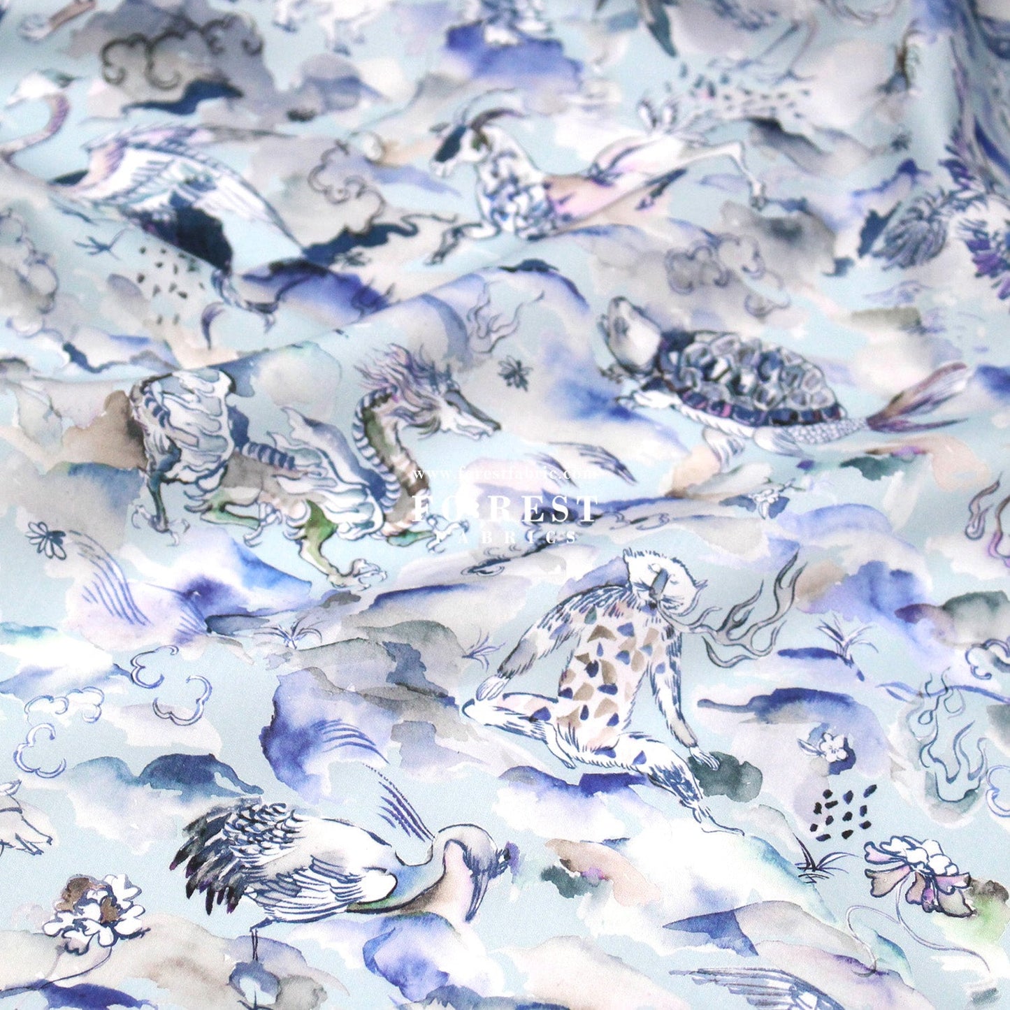 Liberty of London (Tana Lawn™ Cotton Fabric) - Shanhaijing Story - FO:REST Fabric 布恩堂Liberty fabrictana lawnjapanese fabricykk zipper