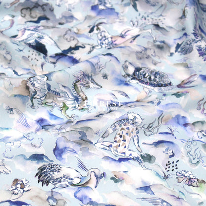 Liberty of London (Tana Lawn™ Cotton Fabric) - Shanhaijing Story - FO:REST Fabric 布恩堂Liberty fabrictana lawnjapanese fabricykk zipper