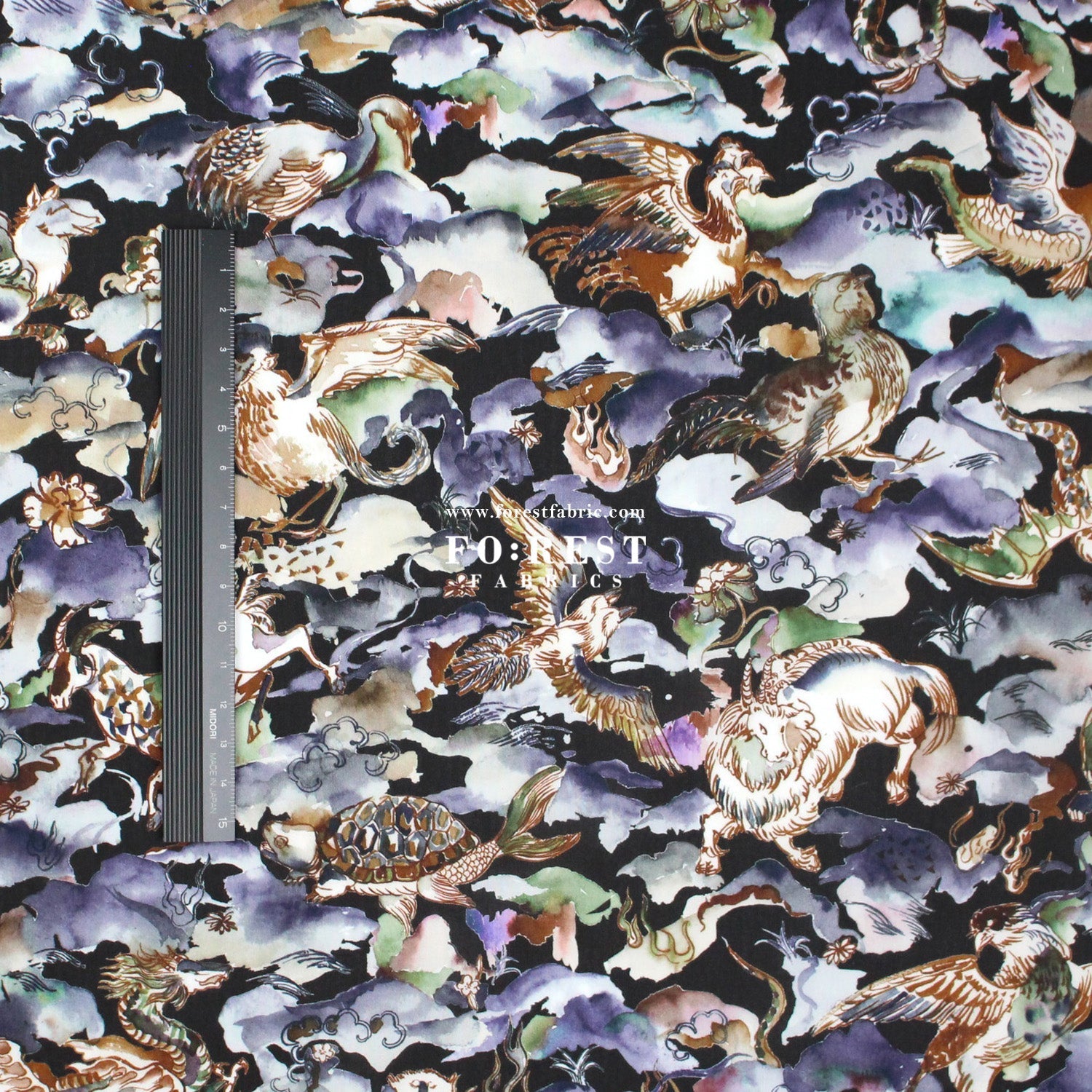Liberty of London (Tana Lawn™ Cotton Fabric) - Shanhaijing Story - FO:REST Fabric 布恩堂Liberty fabrictana lawnjapanese fabricykk zipper