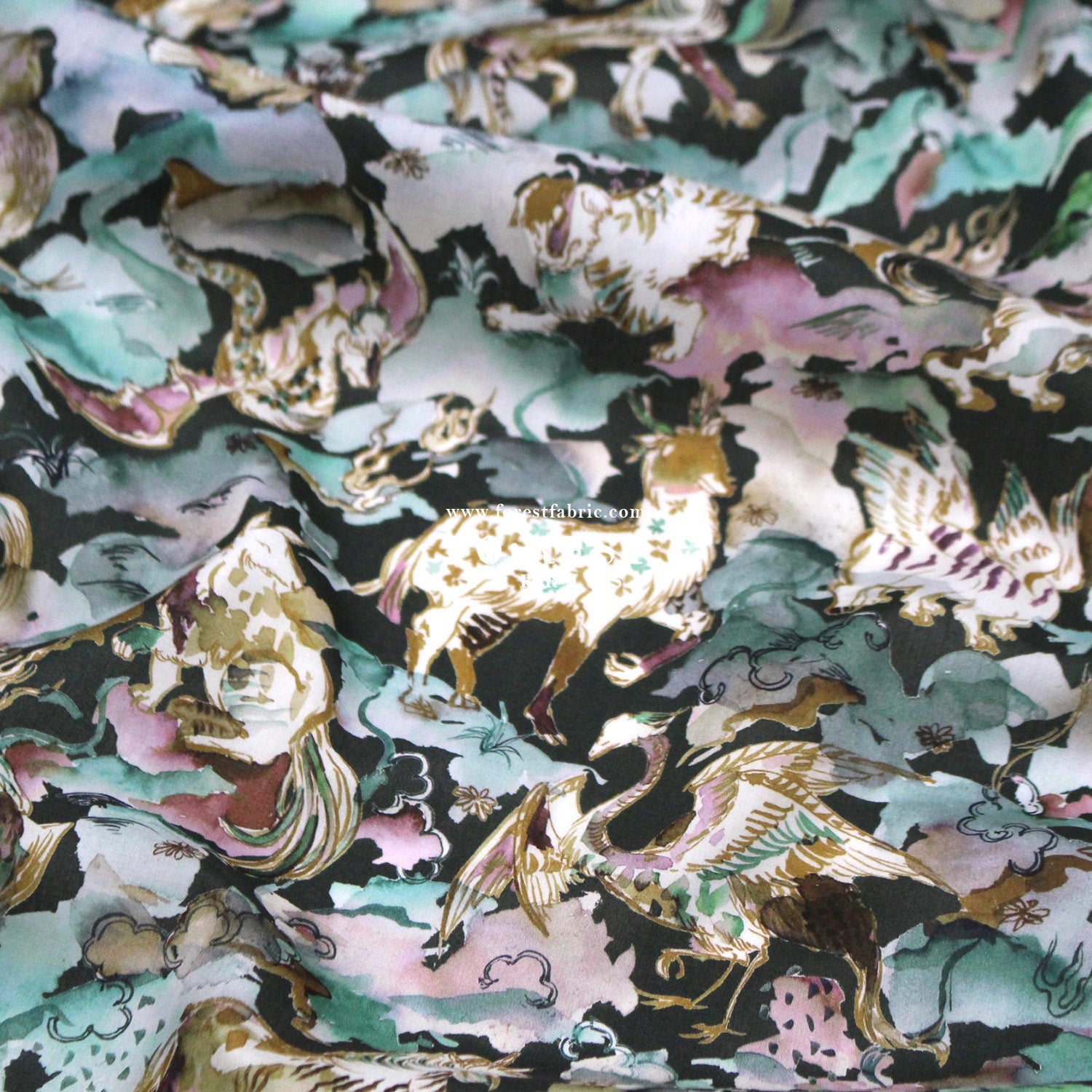 Liberty of London (Tana Lawn™ Cotton Fabric) - Shanhaijing Story - FO:REST Fabric 布恩堂Liberty fabrictana lawnjapanese fabricykk zipper