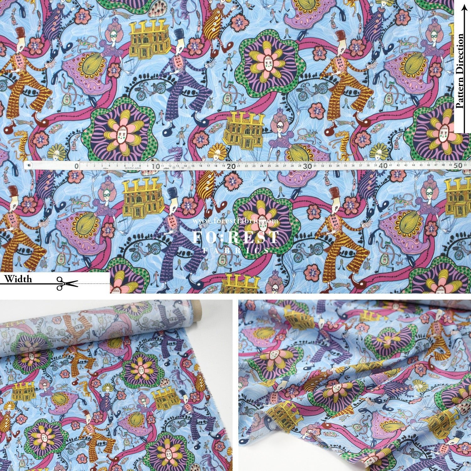 Liberty of London (Tana Lawn™ Cotton Fabric) - Shirley Smith - FO:REST Fabric 布恩堂Liberty fabrictana lawnjapanese fabricykk zipper