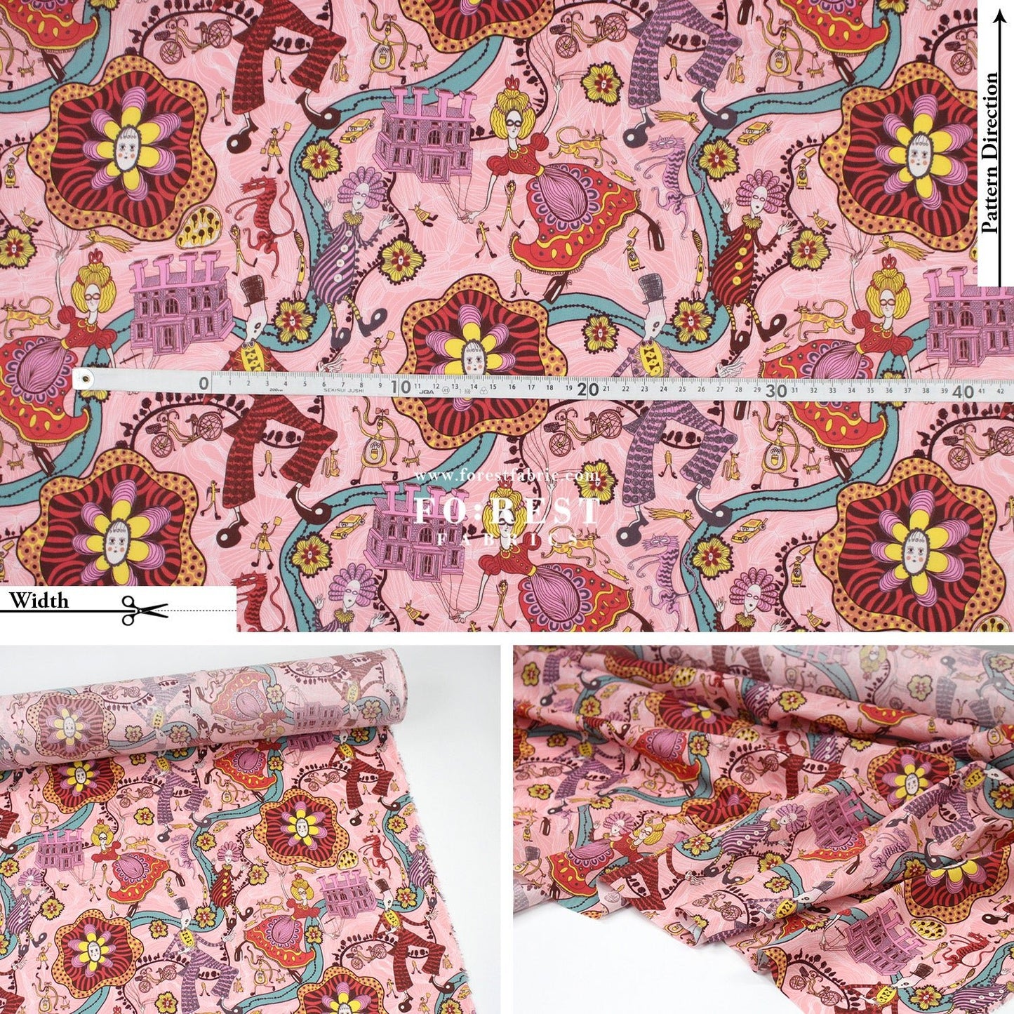 Liberty of London (Tana Lawn™ Cotton Fabric) - Shirley Smith - FO:REST Fabric 布恩堂Liberty fabrictana lawnjapanese fabricykk zipper