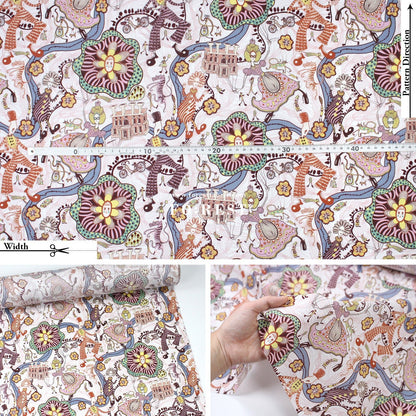 Liberty of London (Tana Lawn™ Cotton Fabric) - Shirley Smith - FO:REST Fabric 布恩堂Liberty fabrictana lawnjapanese fabricykk zipper