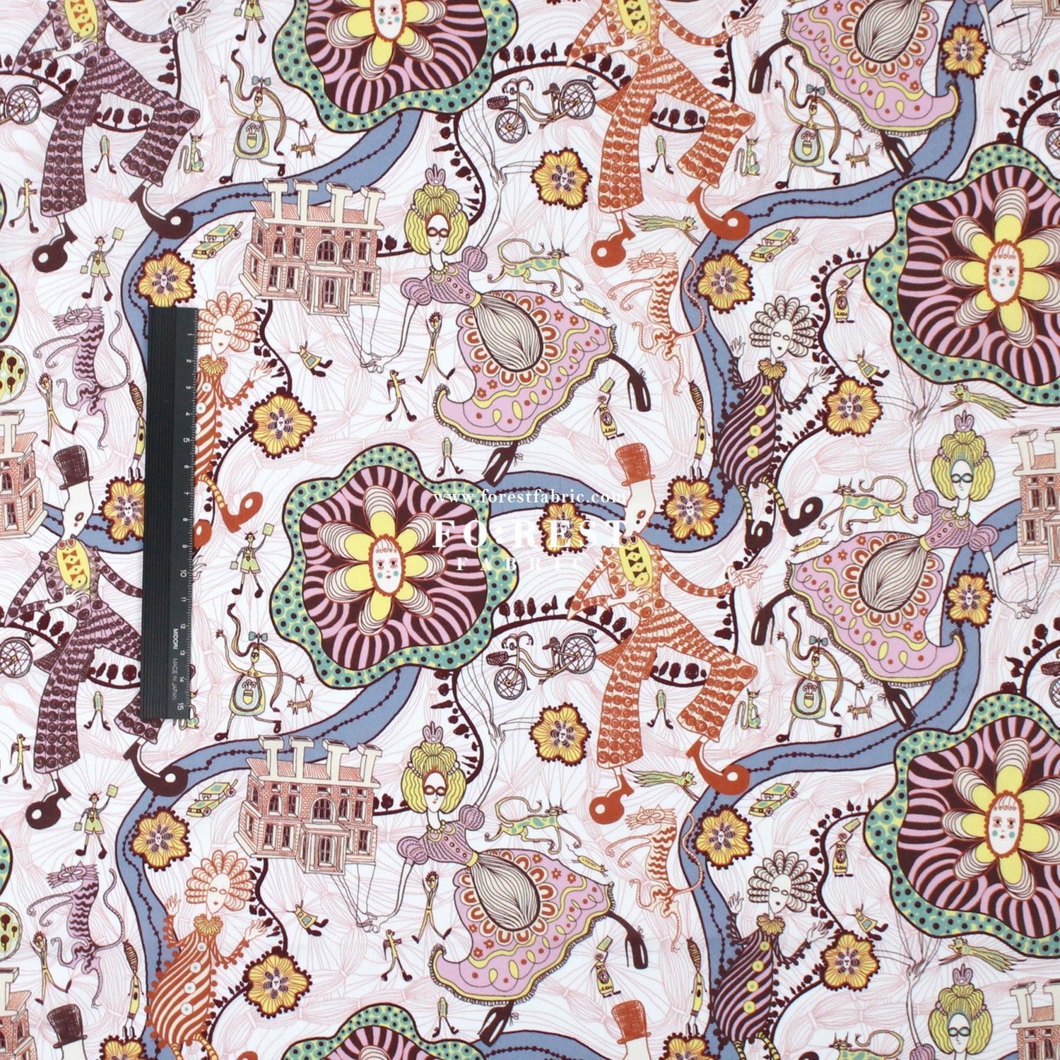Liberty of London (Tana Lawn™ Cotton Fabric) - Shirley Smith - FO:REST Fabric 布恩堂Liberty fabrictana lawnjapanese fabricykk zipper