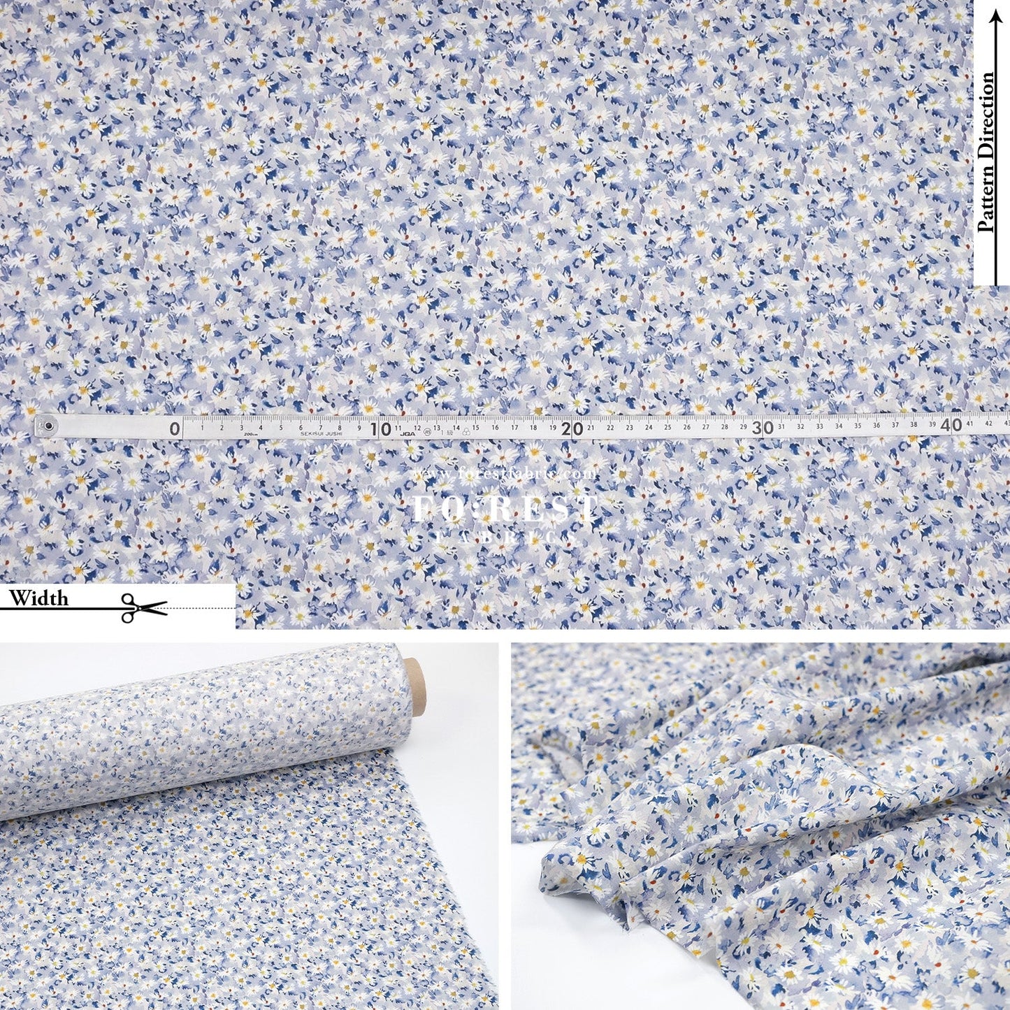 Liberty of London (Tana Lawn™ Cotton Fabric) - Simone's Song - FO:REST Fabric 布恩堂Liberty fabrictana lawnjapanese fabricykk zipper
