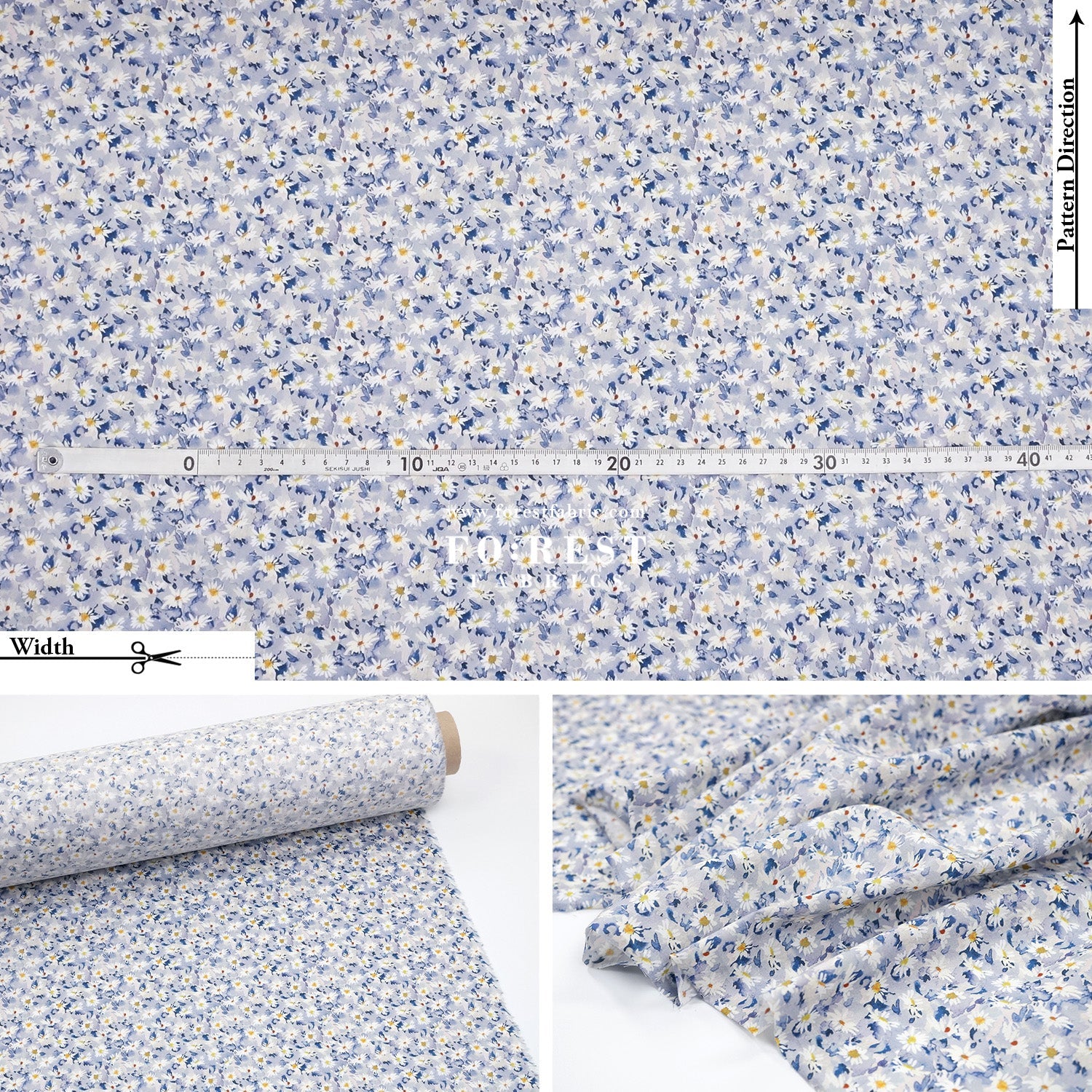 Liberty of London (Tana Lawn™ Cotton Fabric) - Simone's Song - FO:REST Fabric 布恩堂Liberty fabrictana lawnjapanese fabricykk zipper