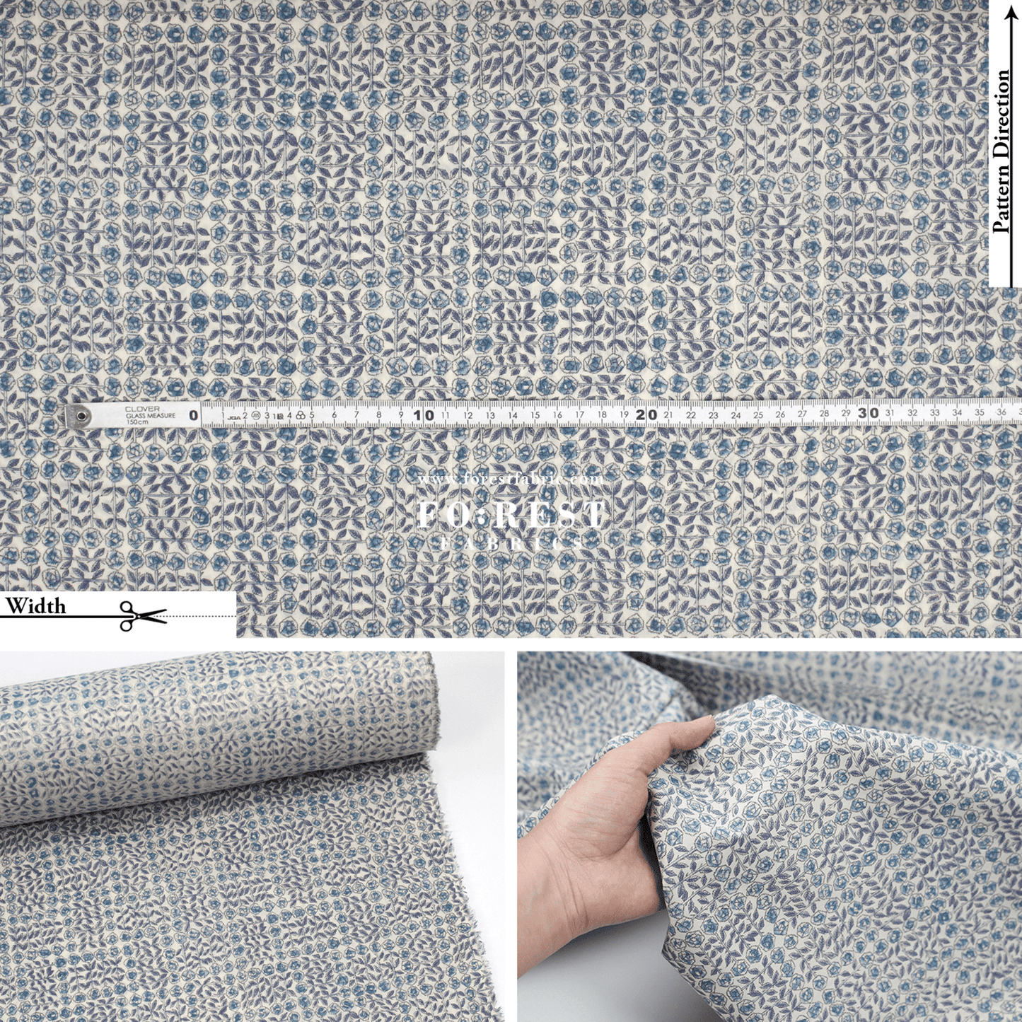 Liberty of London (Tana Lawn® Cotton Fabric) - Sleeping Rose - FO:REST Fabric 布恩堂Liberty fabrictana lawnjapanese fabricykk zipper