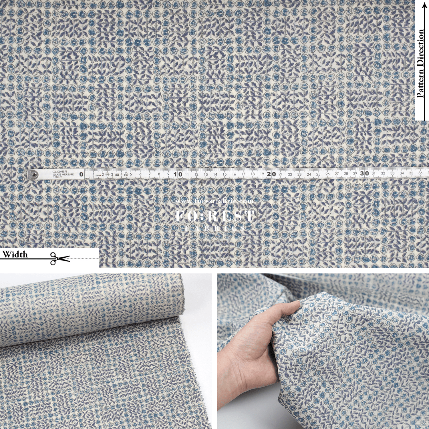 Liberty of London (Tana Lawn® Cotton Fabric) - Sleeping Rose - FO:REST Fabric 布恩堂Liberty fabrictana lawnjapanese fabricykk zipper
