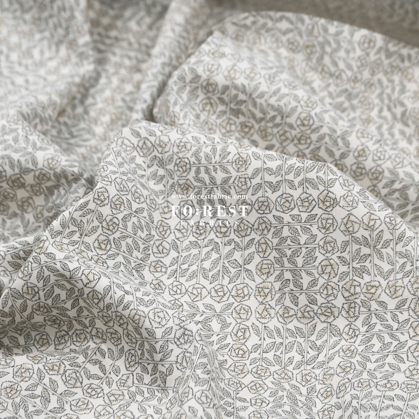Liberty of London (Tana Lawn® Cotton Fabric) - Sleeping Rose - FO:REST Fabric 布恩堂Liberty fabrictana lawnjapanese fabricykk zipper