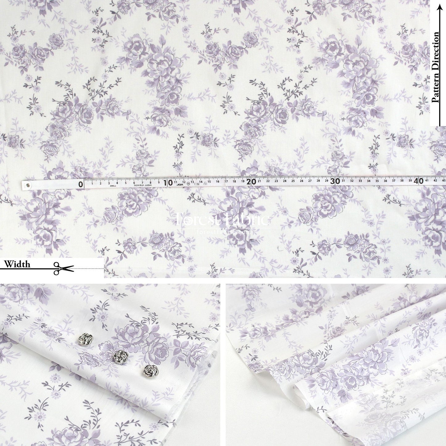 Liberty of London (Tana Lawn™ Cotton Fabric) - SOPHIE ROSE - FO:REST Fabric 布恩堂Liberty fabrictana lawnjapanese fabricykk zipper