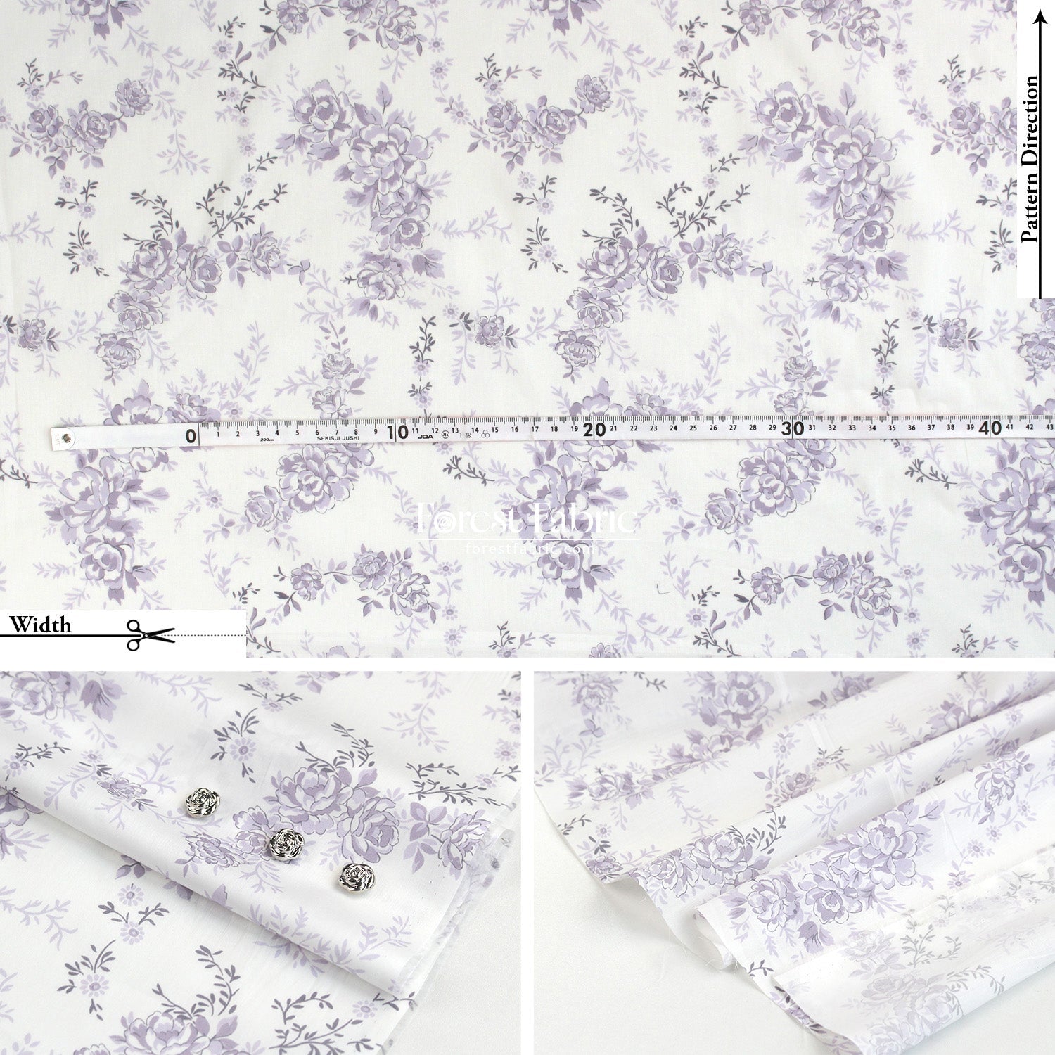 Liberty of London (Tana Lawn™ Cotton Fabric) - SOPHIE ROSE - FO:REST Fabric 布恩堂Liberty fabrictana lawnjapanese fabricykk zipper