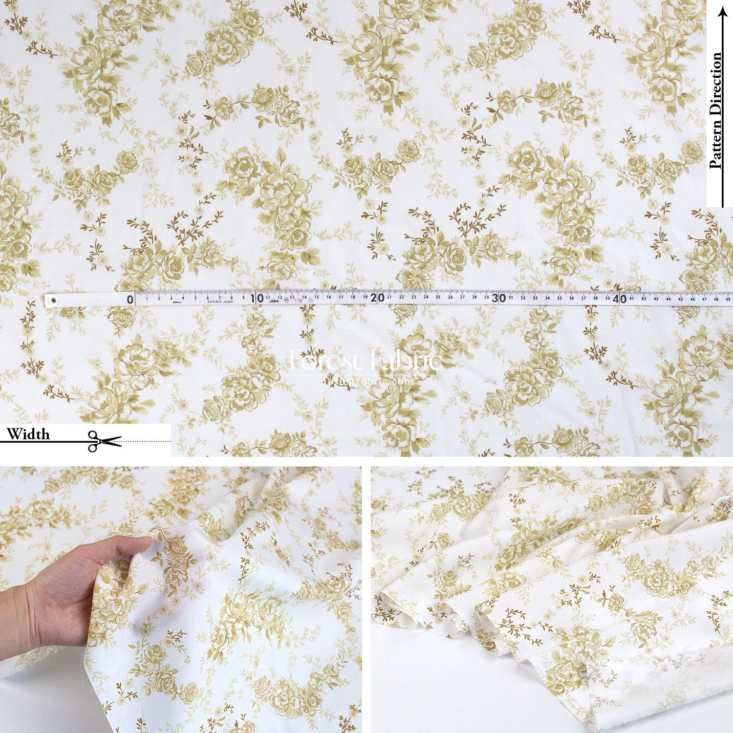 Liberty of London (Tana Lawn™ Cotton Fabric) - SOPHIE ROSE - FO:REST Fabric 布恩堂Liberty fabrictana lawnjapanese fabricykk zipper