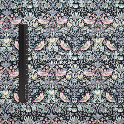 Liberty of London (Tana Lawn™ Cotton Fabric) - Strawberry thief dark - FO:REST Fabric 布恩堂Liberty fabrictana lawnjapanese fabricykk zipper