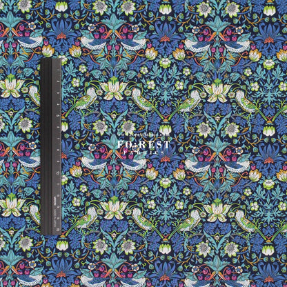 Liberty of London (Tana Lawn™ Cotton Fabric) - Strawberry thief dark - FO:REST Fabric 布恩堂Liberty fabrictana lawnjapanese fabricykk zipper
