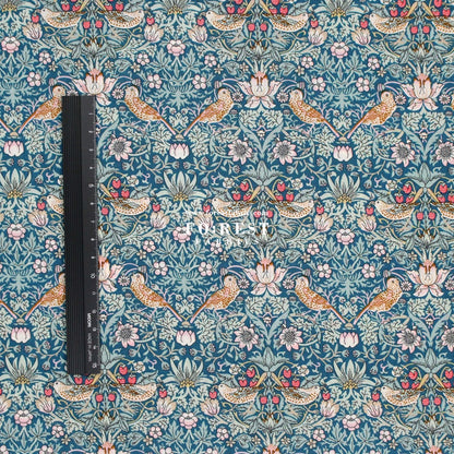 Liberty of London (Tana Lawn™ Cotton Fabric) - Strawberry thief dark - FO:REST Fabric 布恩堂Liberty fabrictana lawnjapanese fabricykk zipper