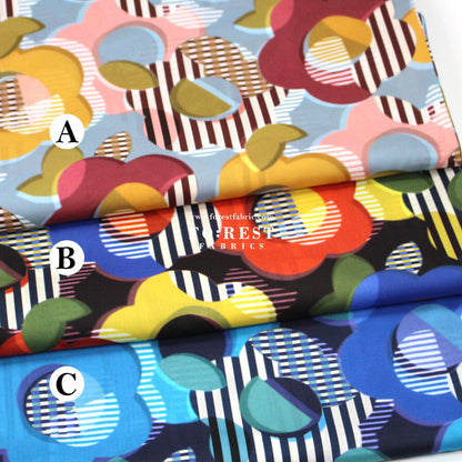 Liberty of London (Tana Lawn™ Cotton Fabric) - Style Memphis - FO:REST Fabric 布恩堂Liberty fabrictana lawnjapanese fabricykk zipper