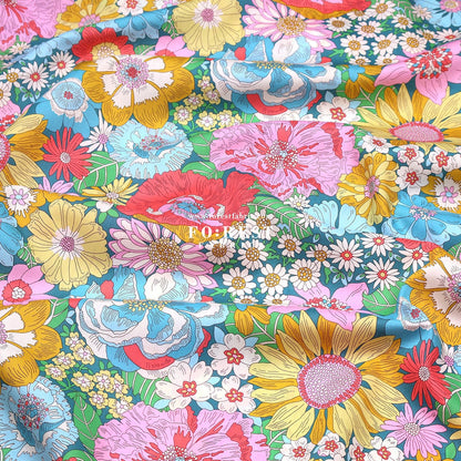 Liberty of London (Tana Lawn™ Cotton Fabric) - Summers in the sun - FO:REST Fabric 布恩堂Liberty fabrictana lawnjapanese fabricykk zipper