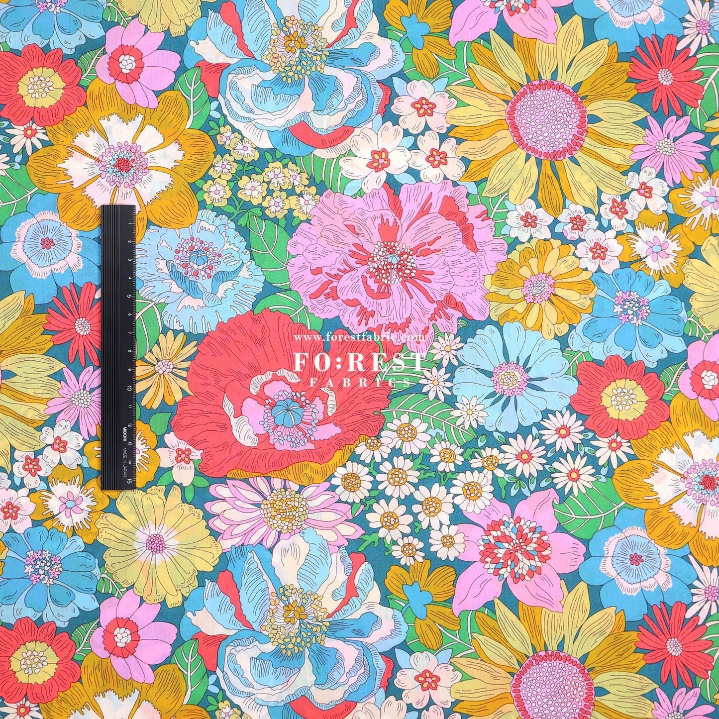 Liberty of London (Tana Lawn™ Cotton Fabric) - Summers in the sun - FO:REST Fabric 布恩堂Liberty fabrictana lawnjapanese fabricykk zipper