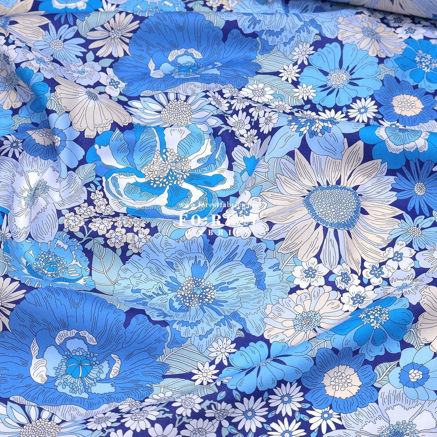 Liberty of London (Tana Lawn™ Cotton Fabric) - Summers in the sun - FO:REST Fabric 布恩堂Liberty fabrictana lawnjapanese fabricykk zipper
