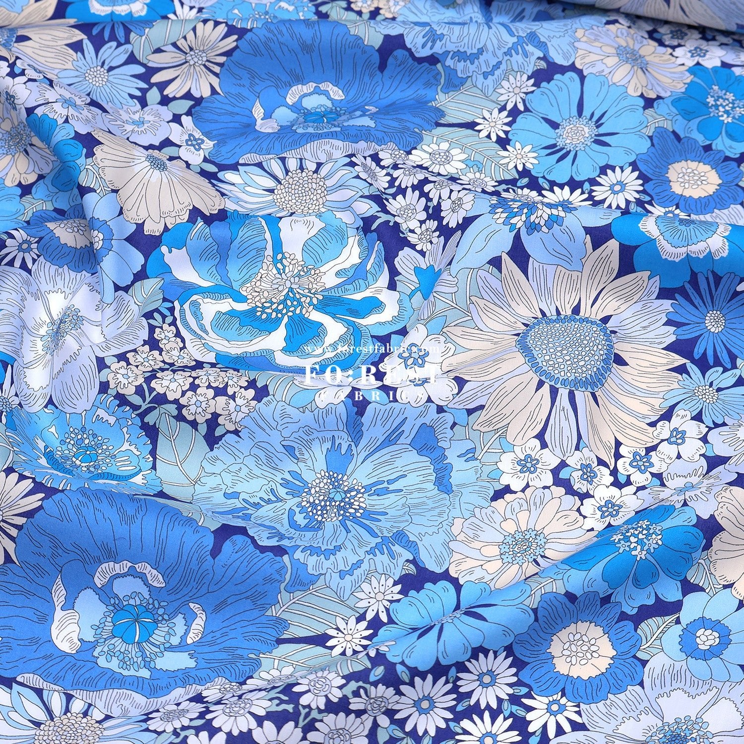 Liberty of London (Tana Lawn™ Cotton Fabric) - Summers in the sun - FO:REST Fabric 布恩堂Liberty fabrictana lawnjapanese fabricykk zipper