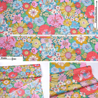 Liberty of London (Tana Lawn™ Cotton Fabric) - Summers in the sun - FO:REST Fabric 布恩堂Liberty fabrictana lawnjapanese fabricykk zipper