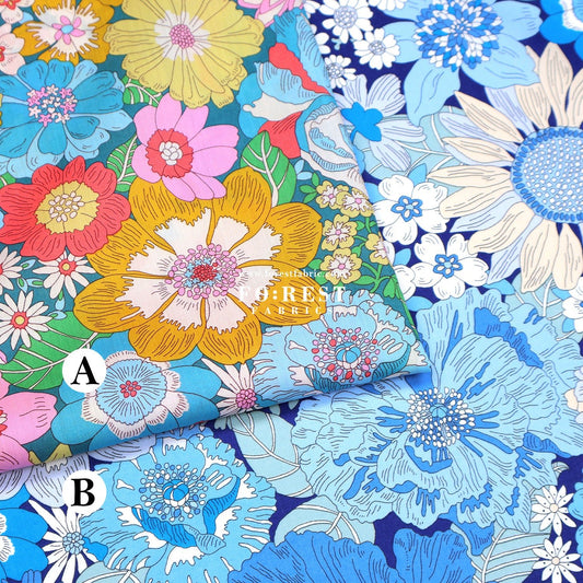 Liberty of London (Tana Lawn™ Cotton Fabric) - Summers in the sun - FO:REST Fabric 布恩堂Liberty fabrictana lawnjapanese fabricykk zipper