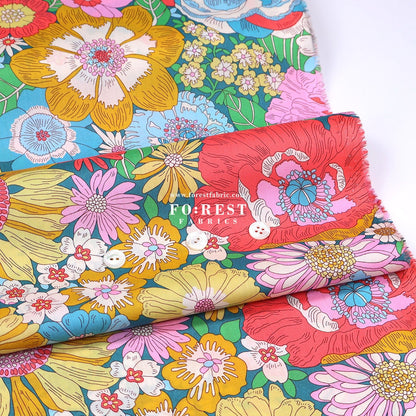 Liberty of London (Tana Lawn™ Cotton Fabric) - Summers in the sun - FO:REST Fabric 布恩堂Liberty fabrictana lawnjapanese fabricykk zipper
