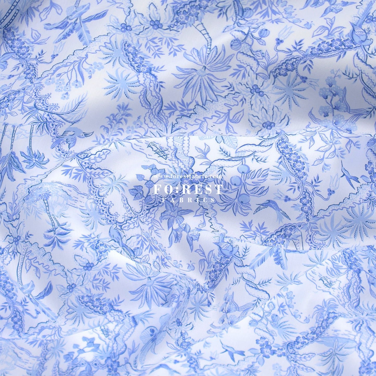 Liberty of London (Tana Lawn™ Cotton Fabric) - Tropical Toile - FO:REST Fabric 布恩堂Liberty fabrictana lawnjapanese fabricykk zipper