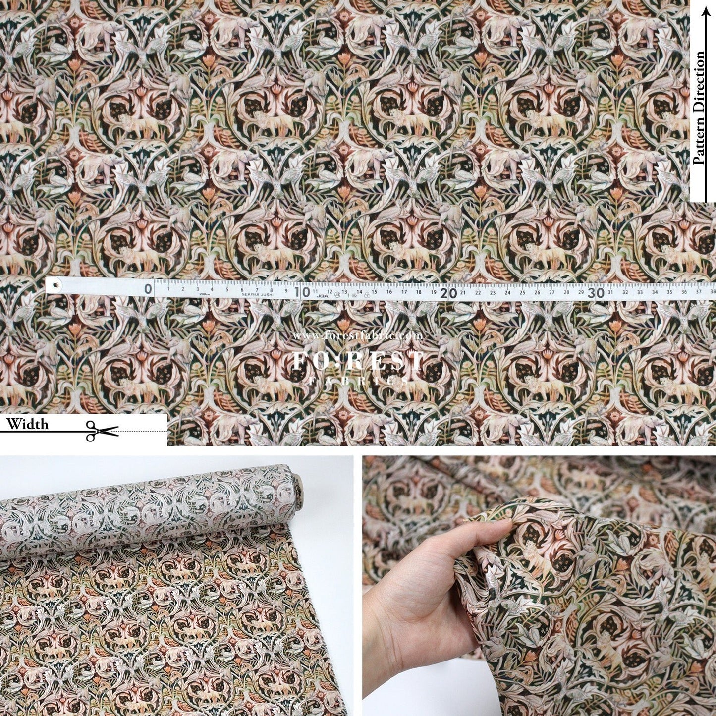 Liberty of London (Tana Lawn™ Cotton Fabric) - Valerie - FO:REST Fabric 布恩堂Liberty fabrictana lawnjapanese fabricykk zipper