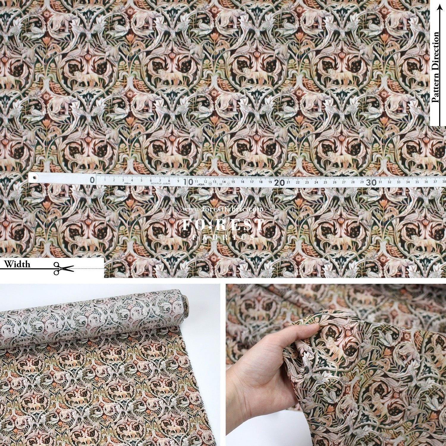 Liberty of London (Tana Lawn™ Cotton Fabric) - Valerie - FO:REST Fabric 布恩堂Liberty fabrictana lawnjapanese fabricykk zipper