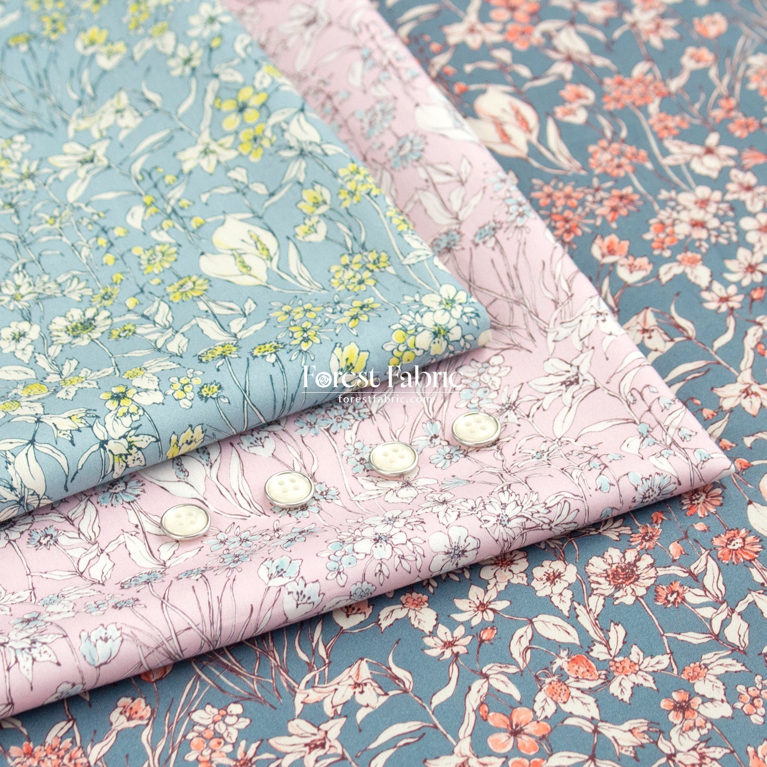 Liberty of London (Tana Lawn™ Cotton Fabric) - Wandervogel - FO:REST Fabric 布恩堂Liberty fabrictana lawnjapanese fabricykk zipper