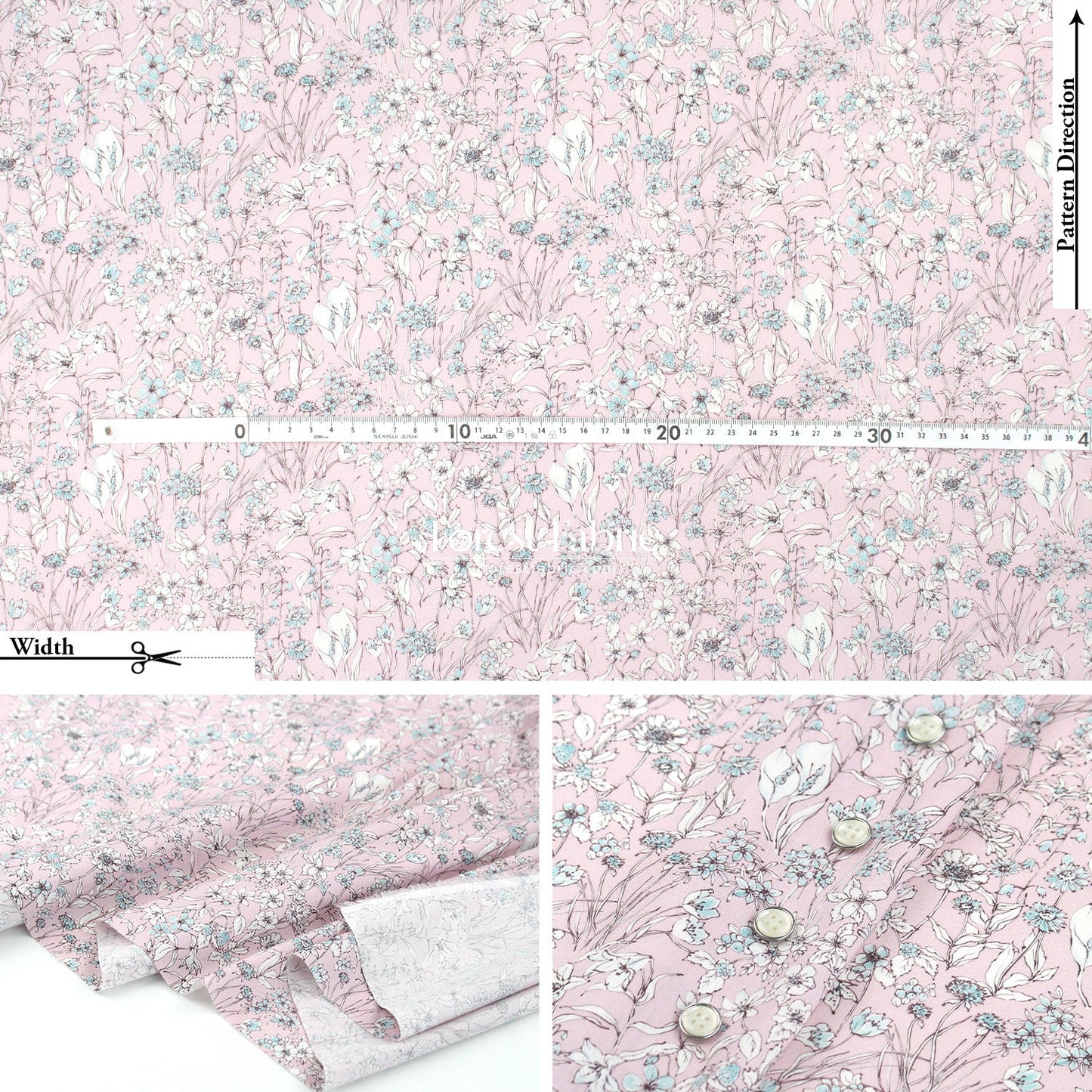 Liberty of London (Tana Lawn™ Cotton Fabric) - Wandervogel - FO:REST Fabric 布恩堂Liberty fabrictana lawnjapanese fabricykk zipper