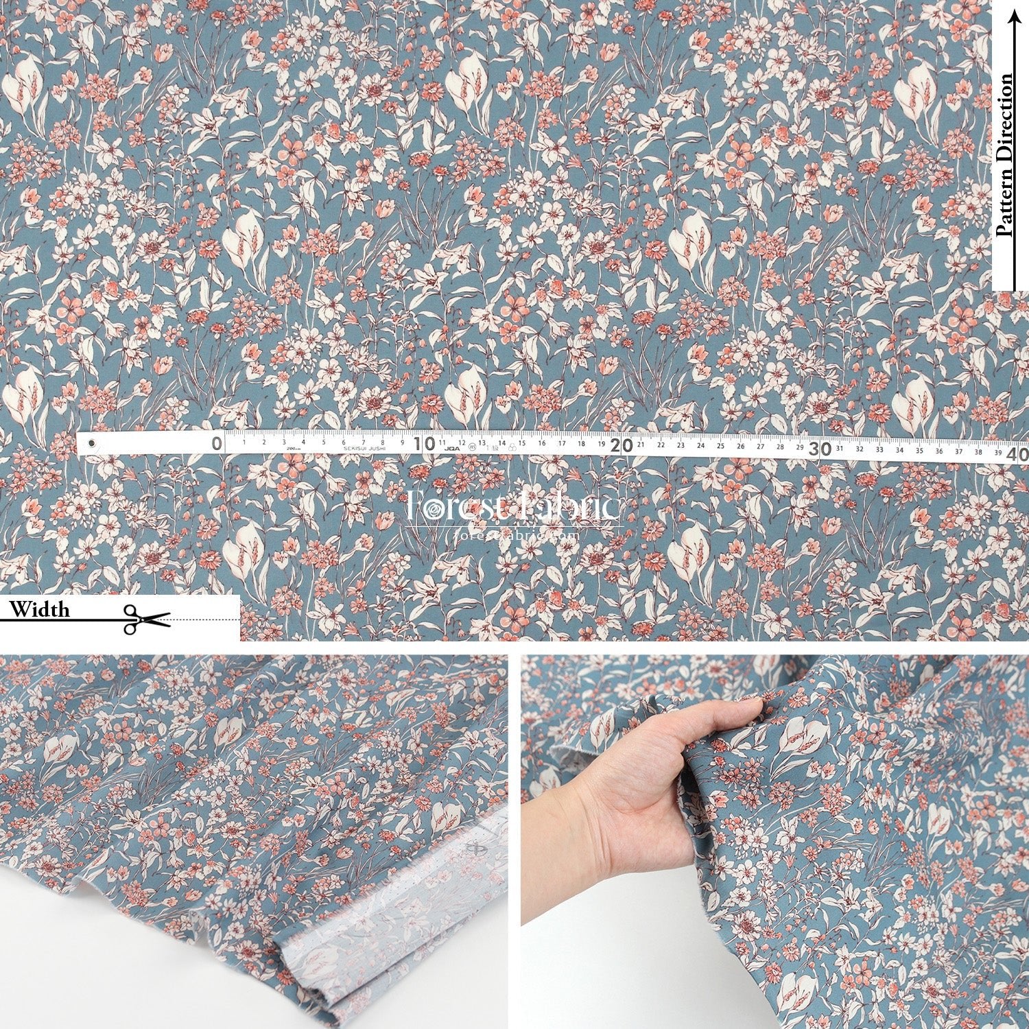 Liberty of London (Tana Lawn™ Cotton Fabric) - Wandervogel - FO:REST Fabric 布恩堂Liberty fabrictana lawnjapanese fabricykk zipper