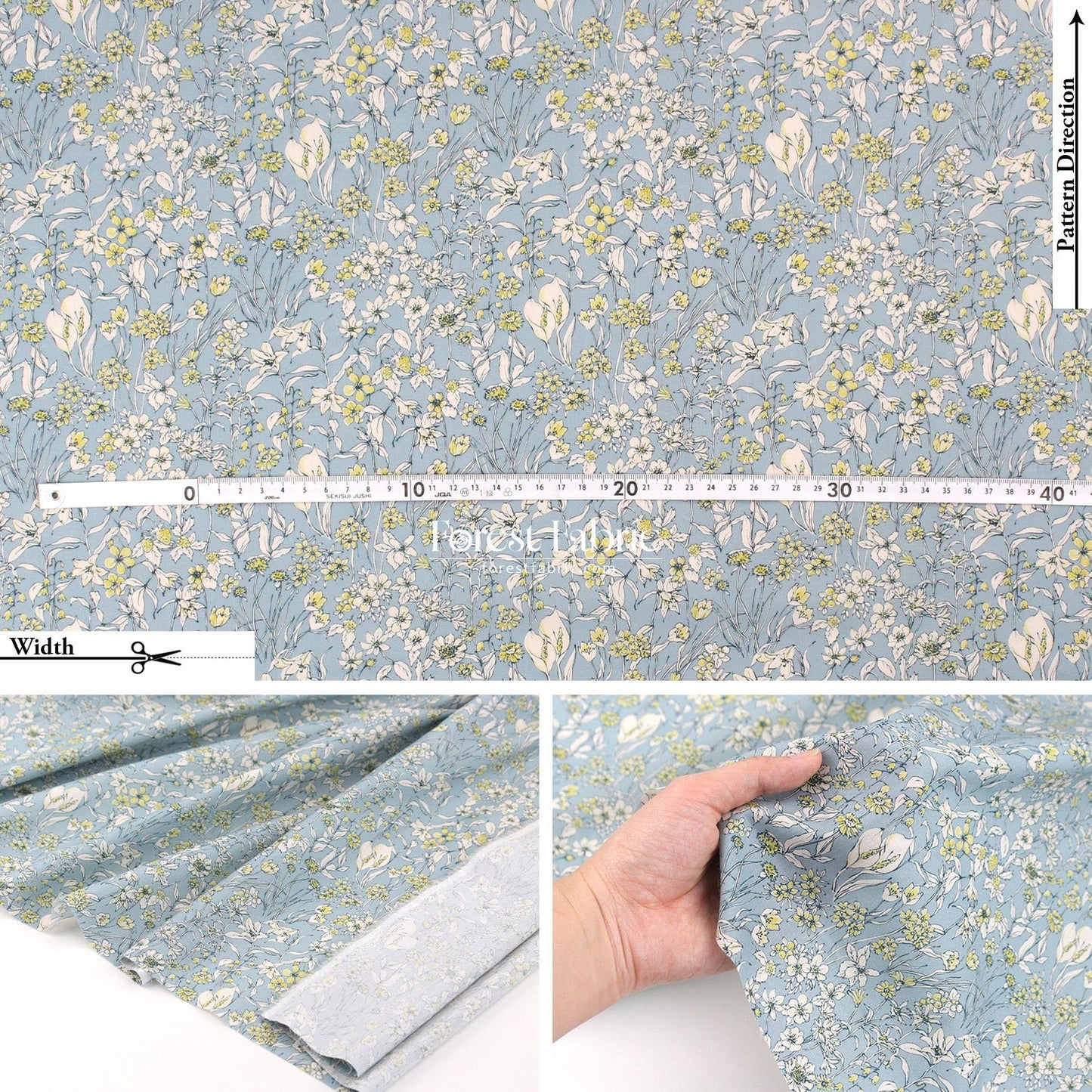 Liberty of London (Tana Lawn™ Cotton Fabric) - Wandervogel - FO:REST Fabric 布恩堂Liberty fabrictana lawnjapanese fabricykk zipper