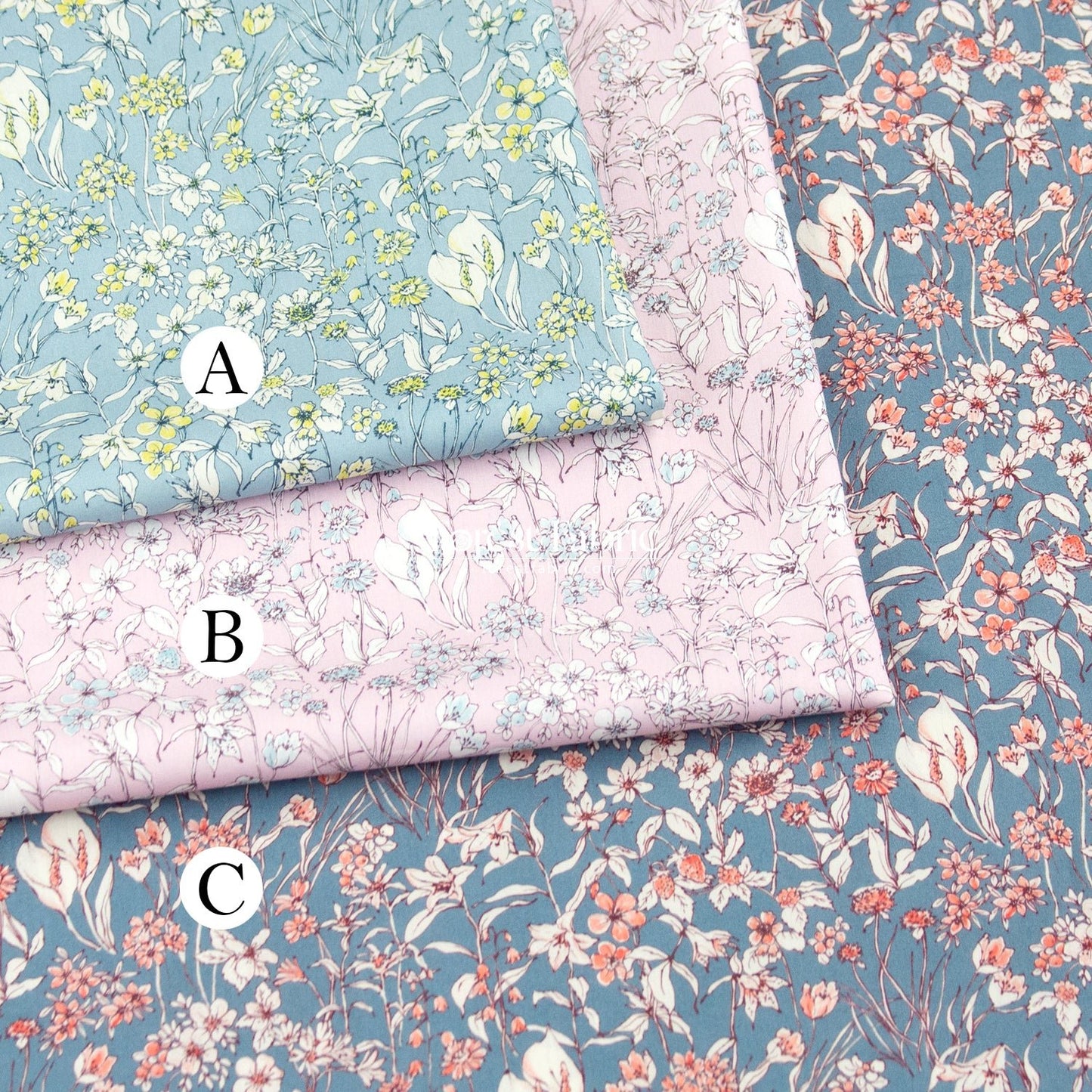 Liberty of London (Tana Lawn™ Cotton Fabric) - Wandervogel - FO:REST Fabric 布恩堂Liberty fabrictana lawnjapanese fabricykk zipper