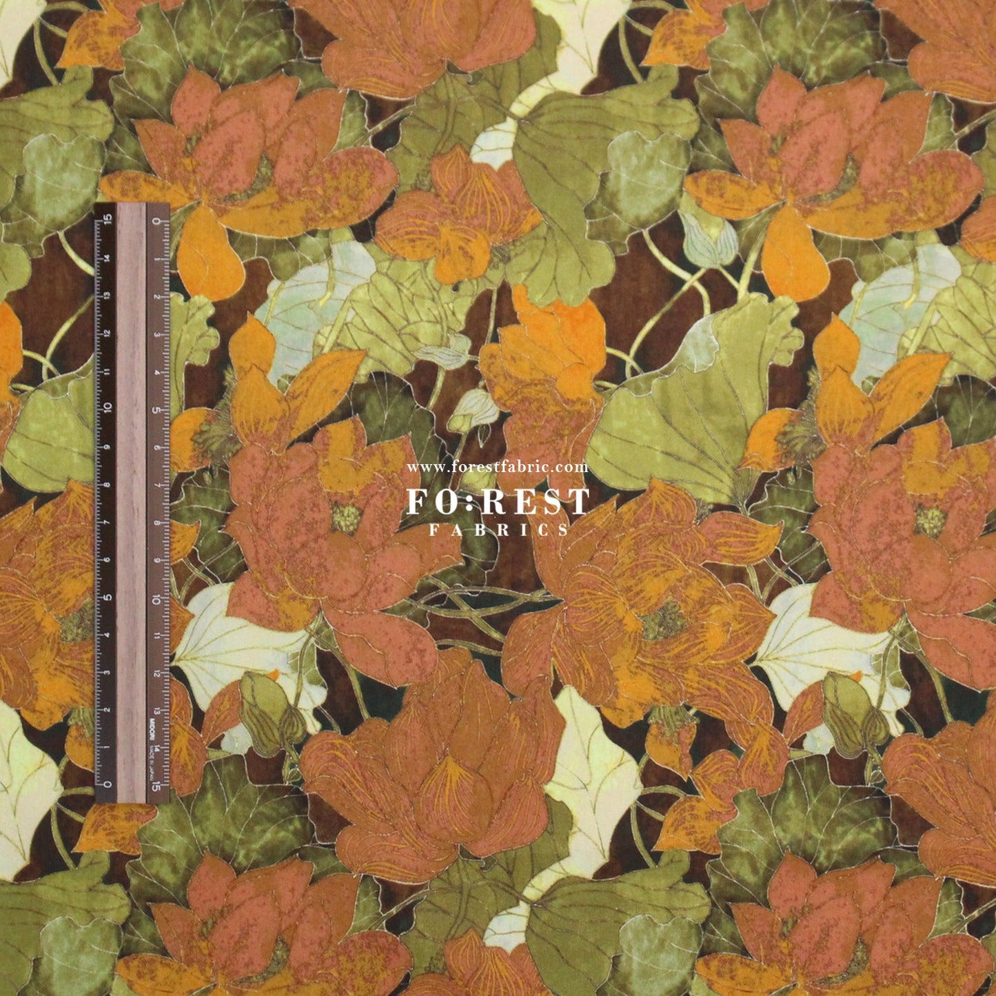 Liberty of London (Tana Lawn™ Cotton Fabric) - Waterlily Garden - FO:REST Fabric 布恩堂Liberty fabrictana lawnjapanese fabricykk zipper