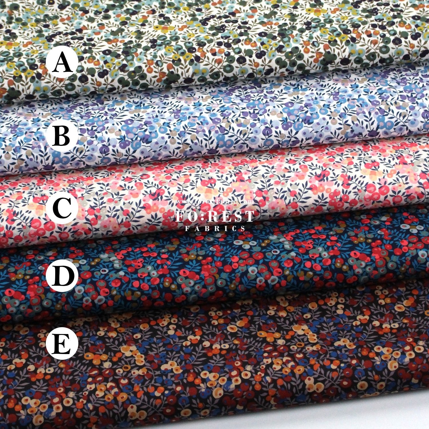 Liberty of London (Tana Lawn™ Cotton Fabric) - Wiltshire - FO:REST Fabric 布恩堂Liberty fabrictana lawnjapanese fabricykk zipper