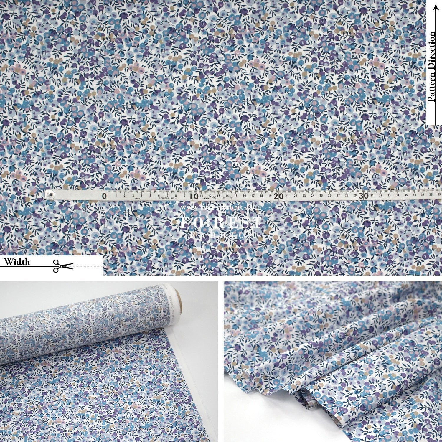 Liberty of London (Tana Lawn™ Cotton Fabric) - Wiltshire - FO:REST Fabric 布恩堂Liberty fabrictana lawnjapanese fabricykk zipper