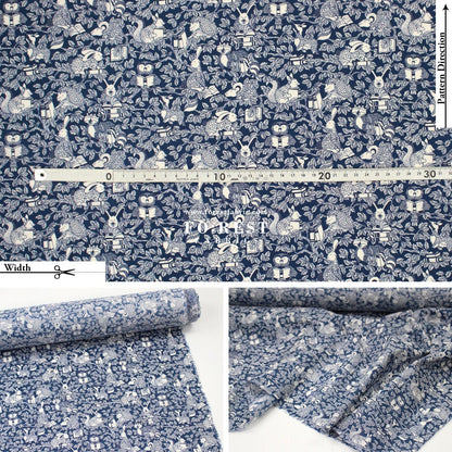 Liberty of London (Tana Lawn™ Cotton Fabric) - Woodland Library - FO:REST Fabric 布恩堂Liberty fabrictana lawnjapanese fabricykk zipper