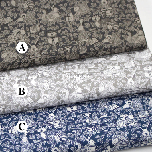 Liberty of London (Tana Lawn™ Cotton Fabric) - Woodland Library - FO:REST Fabric 布恩堂Liberty fabrictana lawnjapanese fabricykk zipper