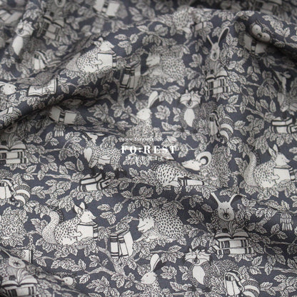 Liberty of London (Tana Lawn™ Cotton Fabric) - Woodland Library - FO:REST Fabric 布恩堂Liberty fabrictana lawnjapanese fabricykk zipper