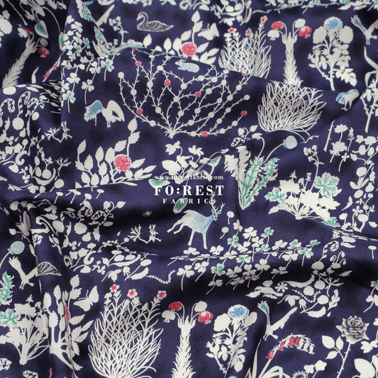 Liberty of London (Tana Lawn® Cotton Fabric) - Yoshie - FO:REST Fabric 布恩堂Liberty fabrictana lawnjapanese fabricykk zipper