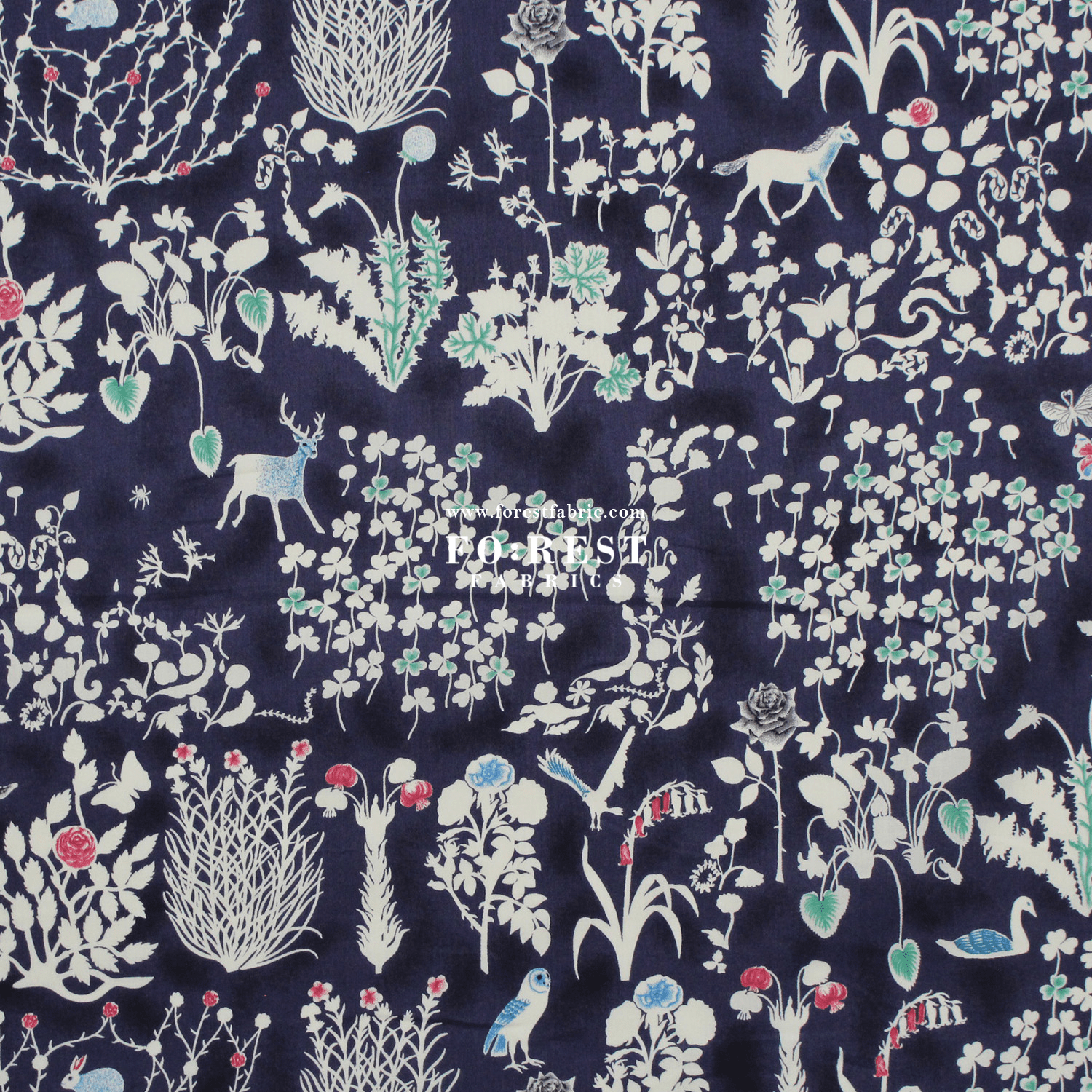 Liberty of London (Tana Lawn® Cotton Fabric) - Yoshie - FO:REST Fabric 布恩堂Liberty fabrictana lawnjapanese fabricykk zipper